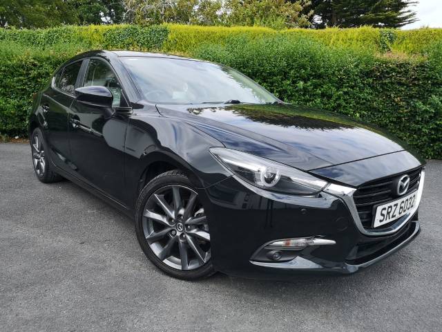 Mazda 3 𝐕𝐄𝐇𝐈𝐂𝐋𝐄 𝐑𝐄𝐒𝐄𝐑𝐕𝐄𝐃 2.2d Sport Nav 5dr Auto Hatchback Diesel Black