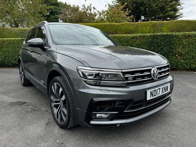 Volkswagen Tiguan 𝐕𝐄𝐇𝐈𝐂𝐋𝐄 𝐑𝐄𝐒𝐄𝐑𝐕𝐄𝐃 2.0 BiTDi 240 4Motion R-Line 5dr DSG SUV Diesel Grey